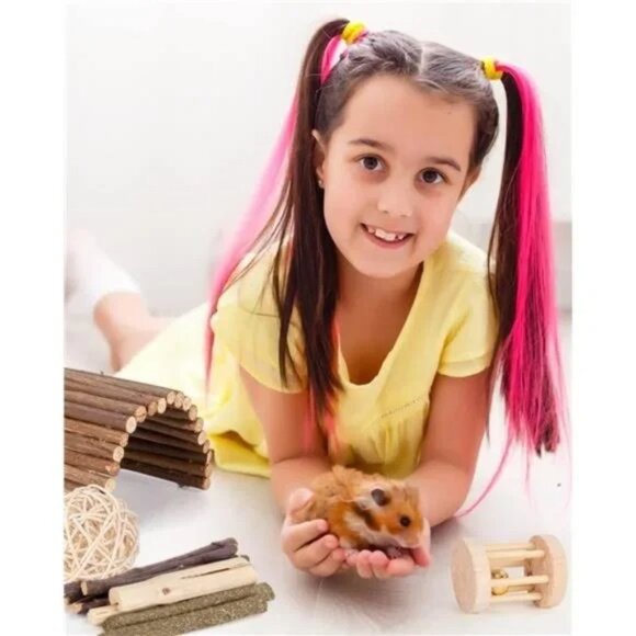 Hamster, Guinea Pig Toys Accessories Natural Chews for Teeth Rabbit Bunny Rat - Picture 7 of 7